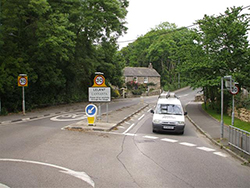 Turning for St Ives at Lelant 